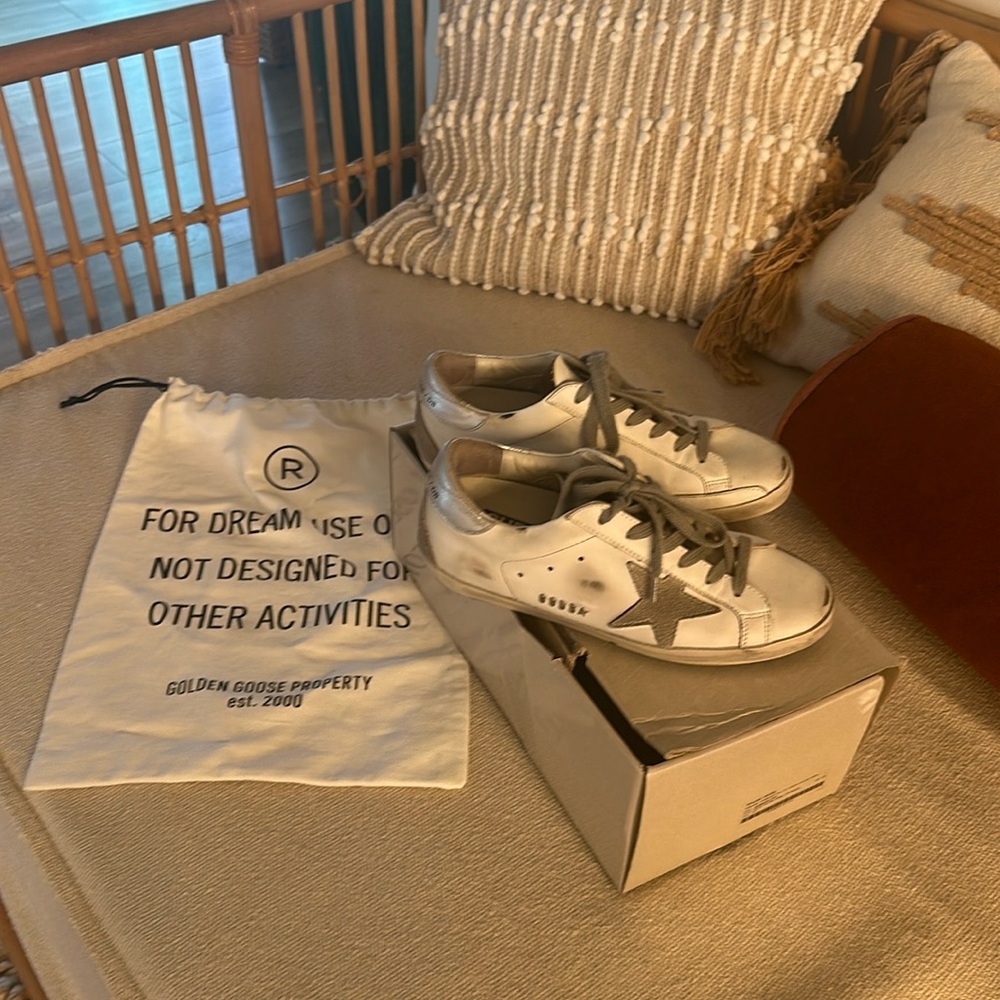 Golden Goose sneakers.